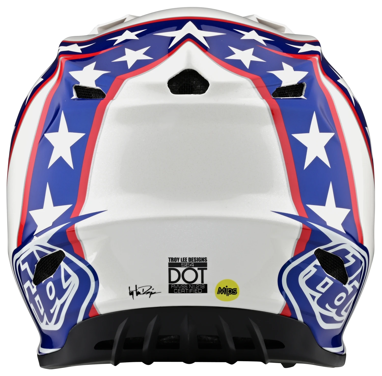 Helmet Closeouts Troy Lee Designs SE4 Evel Knievel Helmet 4 Helmet Closeouts Troy Lee Designs SE4 Evel Knievel Helmet - Image 4