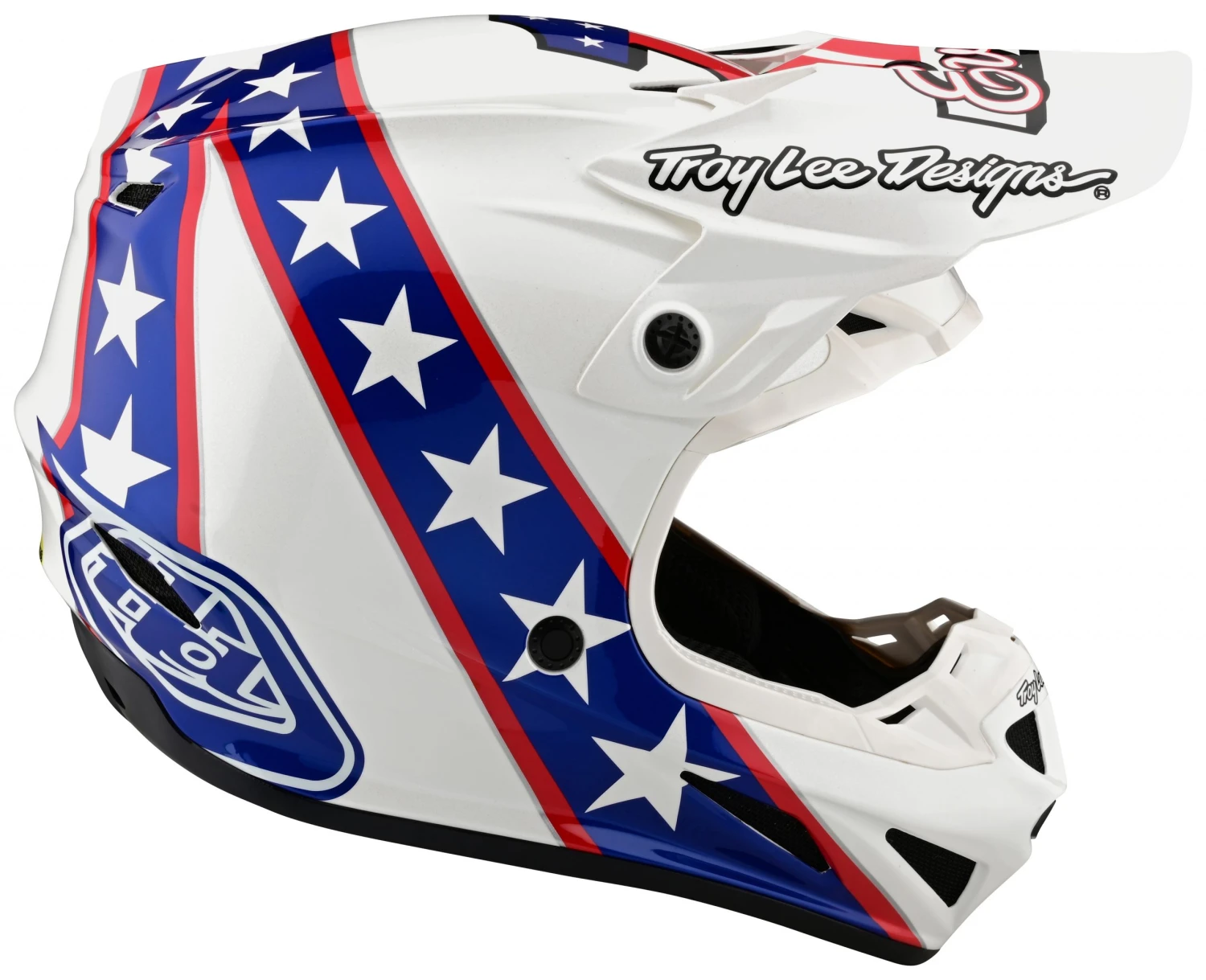 Helmet Closeouts Troy Lee Designs SE4 Evel Knievel Helmet 6 Helmet Closeouts Troy Lee Designs SE4 Evel Knievel Helmet - Image 6