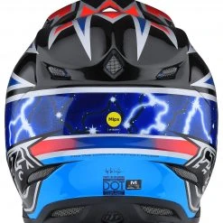 Troy Lee Designs SE5 Lightning Helmet -Helmets Sale 2024 troy lee designs se5 lightning helmet blue 2