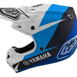 Troy Lee Designs Helmet Closeouts Troy Lee Youth SE4 Polyacrylite Yamaha L4 Helmet -Helmets Sale 2024 troy lee se4 polyacrylite yamaha l4 helmet white blue black 8