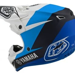 Troy Lee Designs Helmet Closeouts Troy Lee Youth SE4 Polyacrylite Yamaha L4 Helmet -Helmets Sale 2024 troy lee se4 polyacrylite yamaha l4 helmet white blue black 9