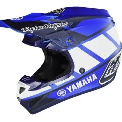 Troy Lee Designs Helmet Closeouts Troy Lee Youth SE4 Polyacrylite Yamaha RS1 Helmet (MD & LG)